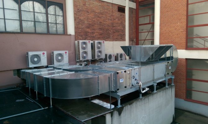 Vzduchotechnika herny venkovní část