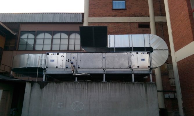 Vzduchotechnika herny venkovní část