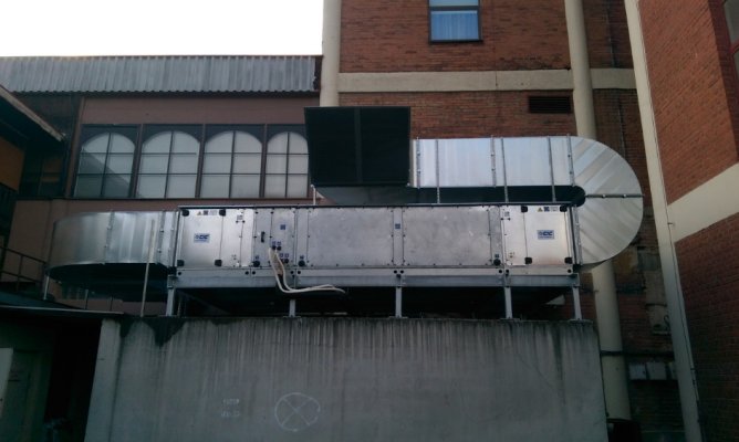 Vzduchotechnika herny venkovní část