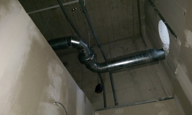 Vzduchotechnika herny vnitřní část