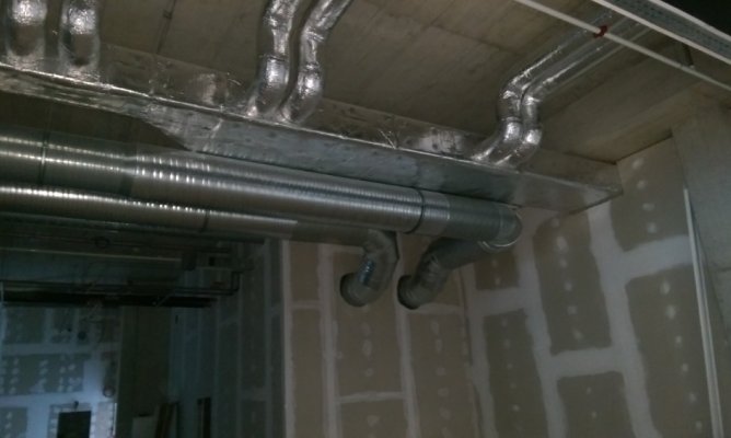 Vzduchotechnika herny vnitřní část