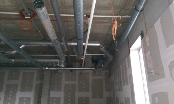 Vzduchotechnika herny vnitřní část